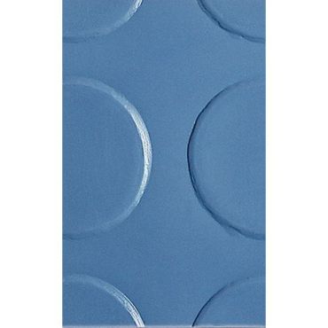 Muovimatto PVC suurikuvioinen sininen - 152 cm leveä öljyn- ja haponkestävä 1.6 mm paksu
