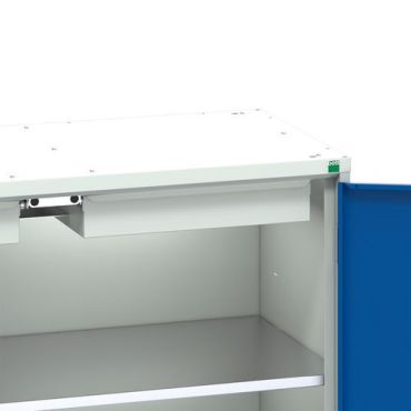 Bott - Konsultointipiste 1050x550x2000 mm rei'itetty paneeli RAL 7035 60 kg/hyllytaso