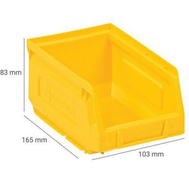 Manutan expert - Varastolaatikko manutan 1 l keltainen