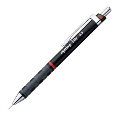 Rotring - Sarja 12 kuulakärkikynää pyörivä tikky ii 0,5 mm musta runko