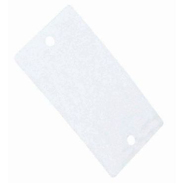 Metallietiketti 120x70mm Valkoinen - 1000 kpl pakkaus - Kestävä merkintään