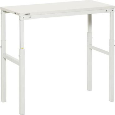 Treston - Työpöytä TP 700 x 1000 mm - Säädettävä korkeus 650-900 mm - Max kuorma 300 kg - Valkoinen
