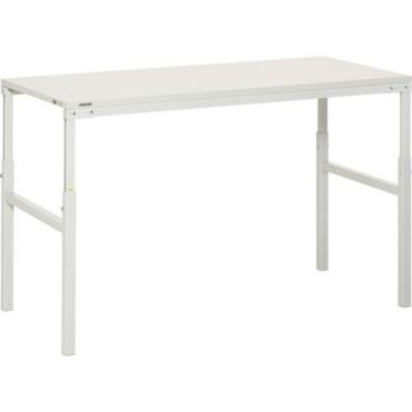 Treston - Työpöytä TP 1500x900 mm - Säädettävä korkeus 650-900 mm - Max kuorma 300 kg - Valkoinen