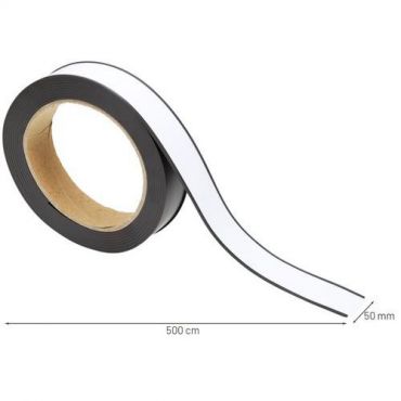 Manutan expert - Magneettinen nimilappupidin rullassa manutan 50 mm 5 m