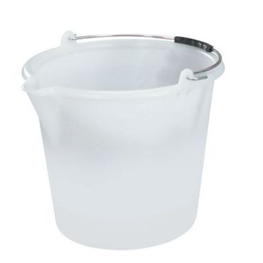 Mobil Plastic - Sanko teollisuussanko 12 L - Valkoinen - Kierrätettävä