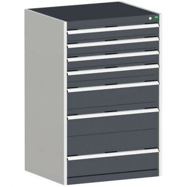 Bott - Kaappi cubio - 1200x800x650 mm - 7 laatikkoa - antrasiitinharmaa