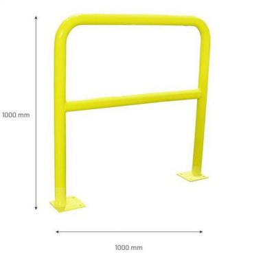 Viso - Turvakaide 1 m halk.= 40 mm kiinnityslevy keltainen