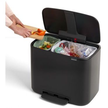 Brabantia - Roskakori polkimella bo 11+23 l mattamusta