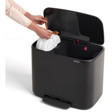 Brabantia - Roskakori polkimella bo 11+23 l mattamusta