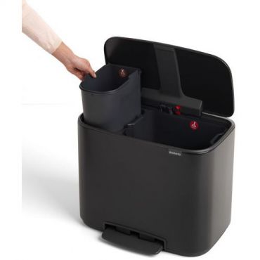 Brabantia - Roskakori polkimella bo 11+23 l mattamusta