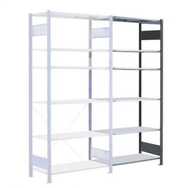Schulte lagertechnik - Jatko-osa 250 x 60 cm varastohylly easy-fix musta