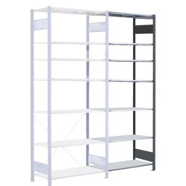 Schulte - Varastohyllyn jatko-osa Easy-Fix 300x30 cm Musta - 7 hyllytasoa 150 kg/taso