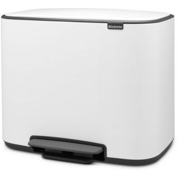 Brabantia - Roskakori polkimella BO 36 L - Valkoinen - Pehmeä sulkeminen