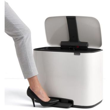 Brabantia - Roskakori polkimella BO 36 L - Valkoinen - Pehmeä sulkeminen
