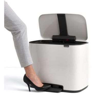 Brabantia - Roskakori polkimella bo 3x11 l valkoinen