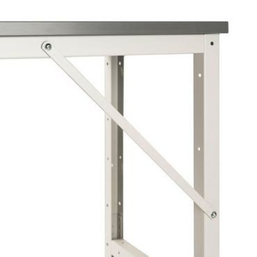 Bott - Korkeussäädettävä työpöytä Verso 1500x800 mm - Linoleumi - 400 kg kuormitus - Vaaleanharmaa
