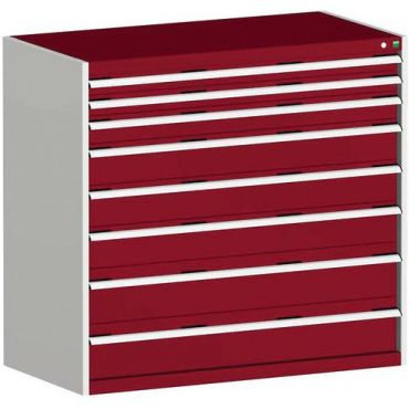 Bott - Kaappi cubio 1200x1300x750 mm 8 laatikkoa punainen