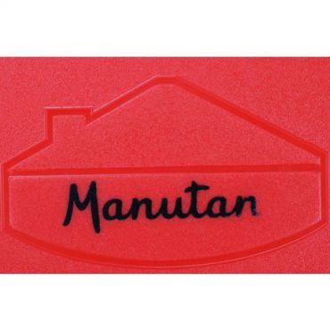 Manutan expert - 120 litran siirrettävä jäteastia jossa poljin valkoinen/punainen