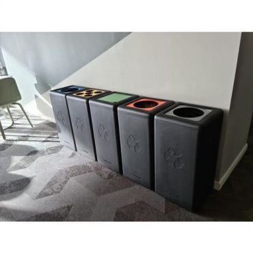 Vepabins - Kierrätysastia brickbin 65 l musta/vihreä