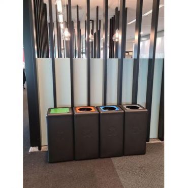 Vepabins - Kierrätysastia brickbin 65 l musta/vihreä