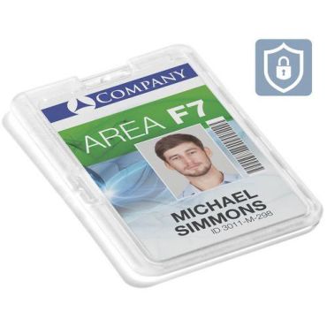 Durable - Kulkulupakortin pidike 1 turvakortille - Polykarbonaatti 54x87mm Kierrätettävä