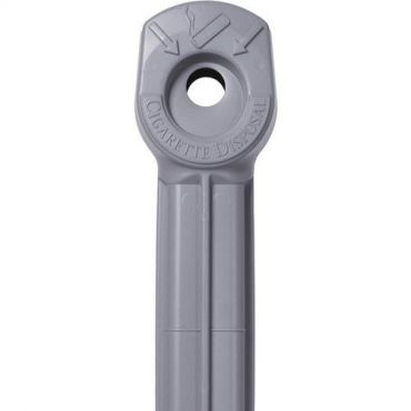 Justrite - Turvatuhkakuppi Harmaa 978 x 419 mm - 15 L - Liekinestoaineella käsitelty - Ulkokäyttöön