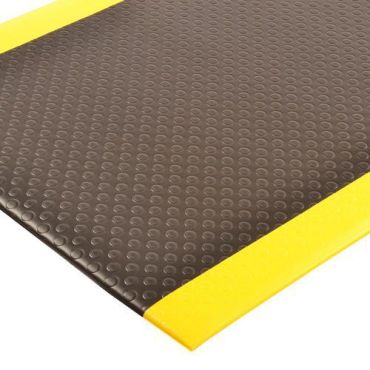 Notrax - Ml Dynashield kuplamatto musta/keltainen - 91 cm - Ergonominen väsymisenestomatto teollisuuskäyttöön