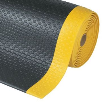 Notrax - Ml Dynashield kuplamatto musta/keltainen - 91 cm - Ergonominen väsymisenestomatto teollisuuskäyttöön