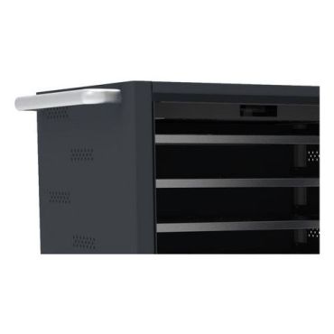Robur Safe - Latausvaunu TSS1200 koodilukolla 10 hyllyä teräs musta