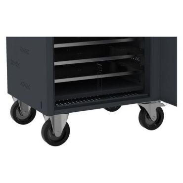Robur Safe - Latausvaunu TSS1200 koodilukolla 10 hyllyä teräs musta