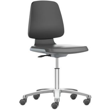 Bimos - Matala Labsit-työpajatuoli - Antrasiitti - Ergonominen Polyuretaani Pyörät 450-650mm korkeus 120kg kuorma