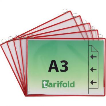 Djois made by tarifold - Asiakirjanpidin tarifold punainen a3 vaakasuora