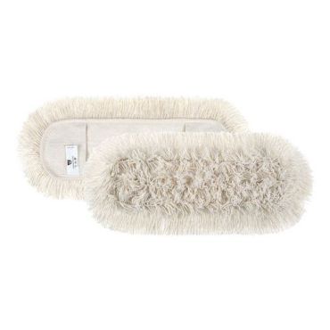 TTS - Puuvillainen pölymoppi - 40 cm valkoinen leveys 13 cm kestävä puuvillakuitu
