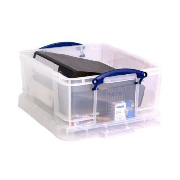 Really Useful Products - Säilytyslaatikko 18 L - Läpinäkyvä Kestävä Pinottava