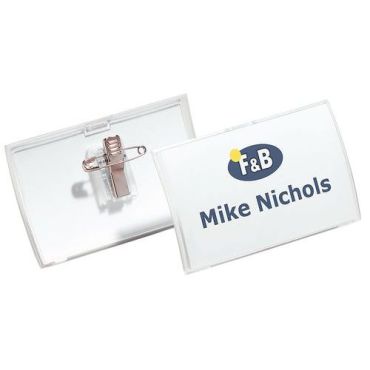 Durable - Nimikilpi click fold combi 40 x 75 mm 25 kpl