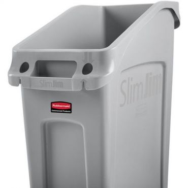 Rubbermaid - Roskakori slim jim 49 l harmaa