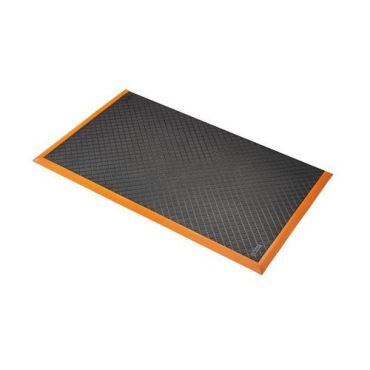 Notrax - Kuormitusta keventävä teollisuusmatto - Oranssi/musta 66x102 cm 20 mm - Nitriili erittäin raskas käyttö