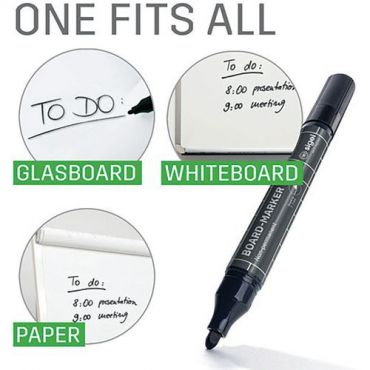 Sigel - Whiteboard-kynät – musta/sininen/punainen/vihreä – 4 kpl