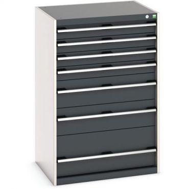 Bott - Kaappi cubio - 1200x800x650 mm - 7 laatikkoa - antrasiitinharmaa