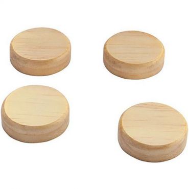 Sigel - Magneetit puu pyöreät – 33 mm – nature