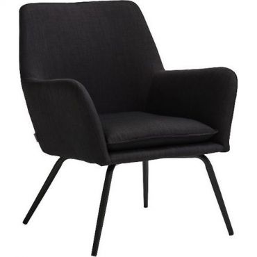 Lotuss - Kokonaan verhoiltu loungetuoli bankeryd tummanharmaa/musta