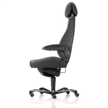Kab Seating - Director-tuoli 24h käyttöön - Nahka Musta - Ergonominen 200kg