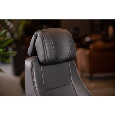 Kab Seating - Director-tuoli 24h käyttöön - Nahka Musta - Ergonominen 200kg