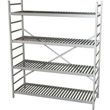 Alminor - Hyllyteline al 1525x500x1800mm - 4 tasoa - ritilät