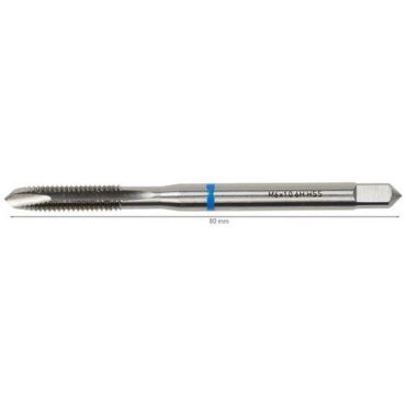 Manutan Expert - HSS-konekierretappi M6 x 1 mm - Teräs - Poraamiseen - 80 mm pituus