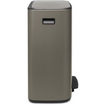 Brabantia - Polkimella varustettu roskakori 60 litraa harmaa brabantia