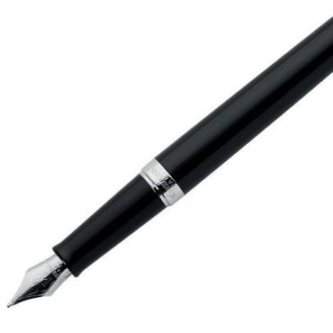 Waterman - Pen hemisphère laque noire ct plume m