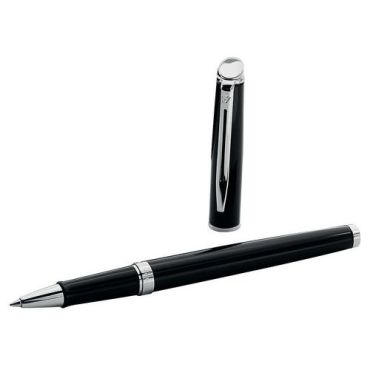 Waterman - Pen hemisphère laque noire ct roller musta f