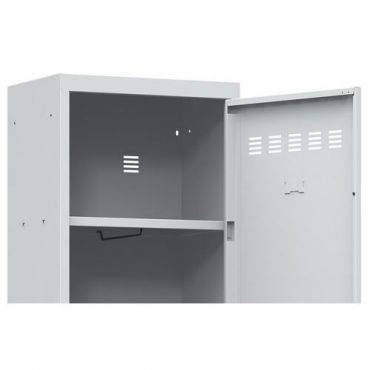 Vinco - 4-osioinen puhdas teollisuuskaappi ja avaimet 300 mm harmaa