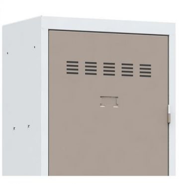 Vinco - Teollisuuskaappi puhtaille laitteille 1 pylväs avaimilla 300 mm taupe